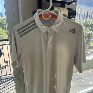 Men’s Adidas White Climachill Golf Polo - Medium